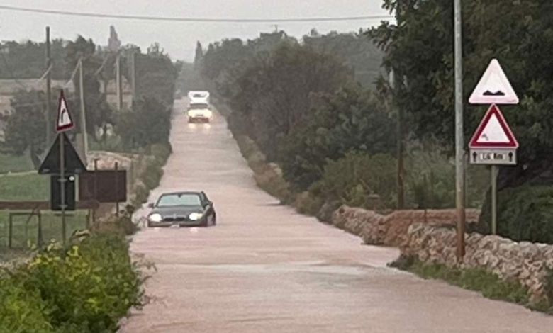 bad weather, helios cyclone in sicily: damage and flooding photo