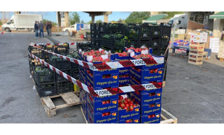 Caltanissetta: Two tons of fruits and vegetables seized due to lack of traceability.