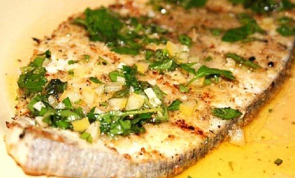 Breaded swordfish