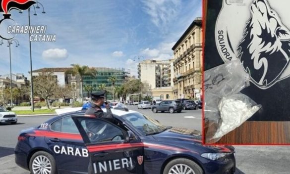 Catania, sopresi con una pietra di cocaina del peso di 60 grammi: due arrestati