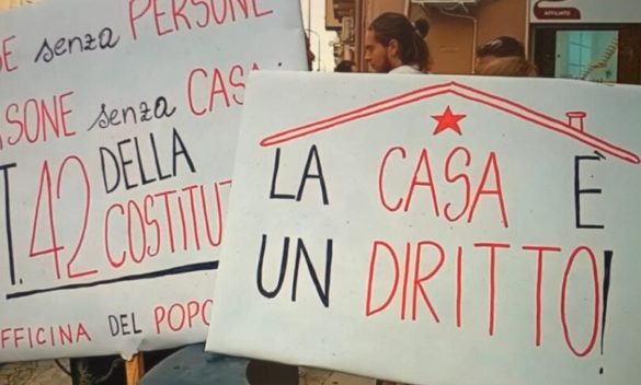 Senza casa a Palermo, protesta in prefettura: «Tremila famiglie in attesa di un alloggio»