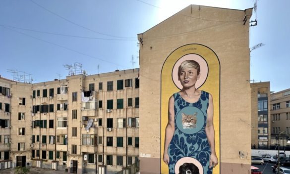 Palermo, a Ballarò un murales racconta la depressione con il volto di Alessandra