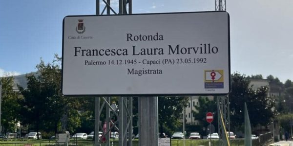 A Caserta una rotonda intitolata a Francesca Morvillo