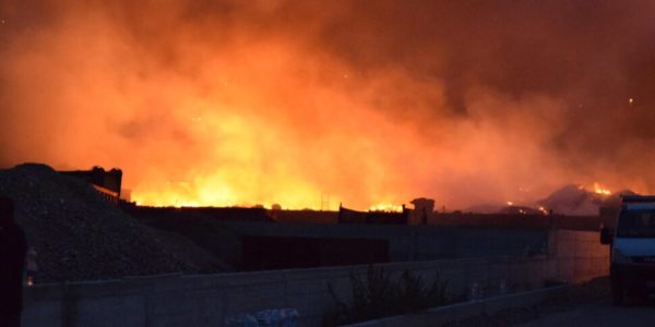 Vasto incendio a Castellammare del Golfo, in fiamme ettari di bosco