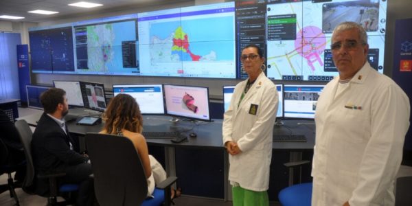 Palermo, la Control room permette anche di monitorare le condizioni meteo avverse