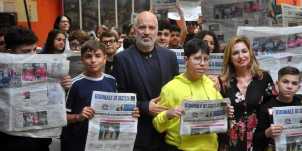 Prima tappa di GDScuola all'istituto Sperone-Pertini, l'incontro tra gli studenti e il direttore Romano