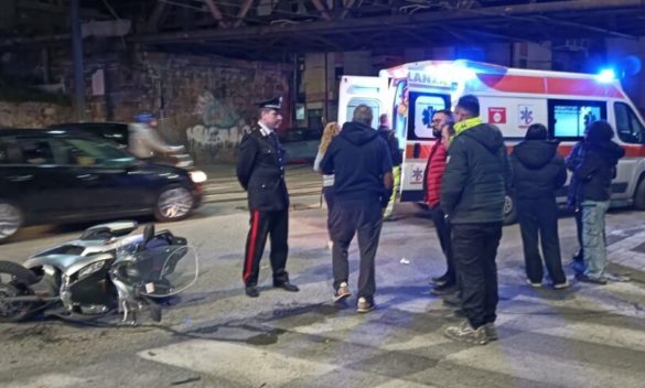 Messina, scontro tra un'auto e uno scooter: un ferito ricoverato al Policlinico