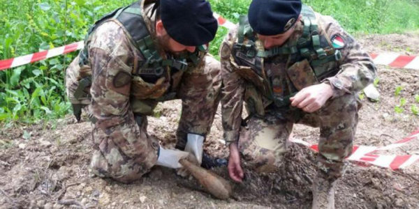 Trovato un ordigno bellico a Mazzarino, sarà fatto brillare