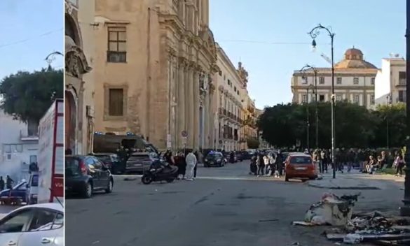 Palermo, guerriglia urbana per le vampe: all'Albergheria bottiglie di vetro contro vigili del fuoco e polizia