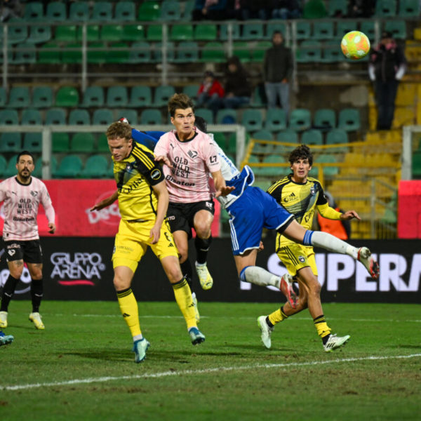 Segre's goal in the first leg against Pisa (photo by Tullio Puglia)