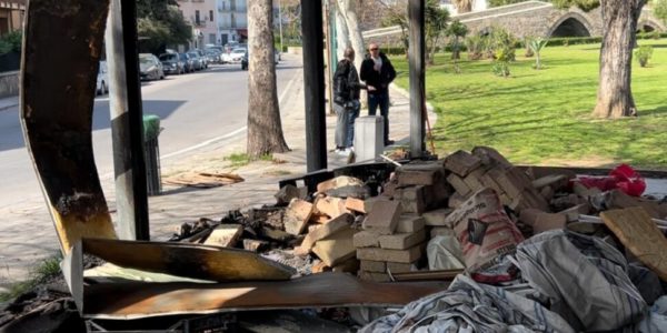 Palermo, la zona di Ponte Ammiraglio nel degrado: un chiosco trasformato in discarica abusiva