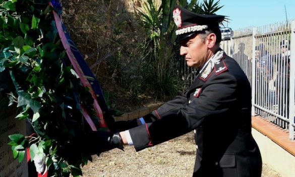 Casteldaccia, cerimonia per il 55° anniversario della morte del carabiniere Orazio Costantino, ucciso in servizio