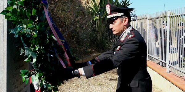 Casteldaccia, cerimonia per il 55° anniversario della morte del carabiniere Orazio Costantino, ucciso in servizio