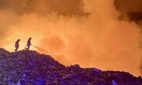 Palermo, allarme per un incendio nella discarica di Bellolampo: fiamme nella settima vasca